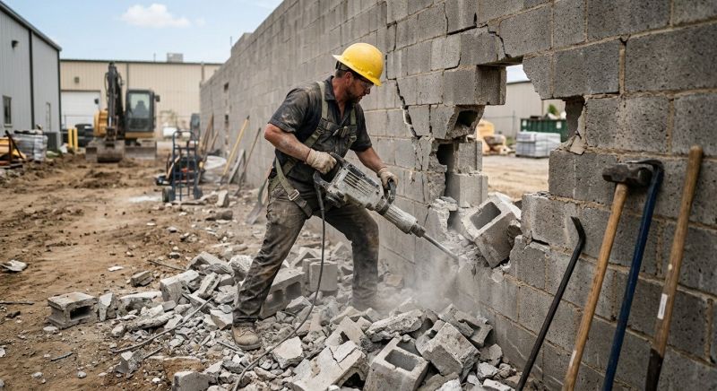 Concrete Wall Removal in Sacramento, CA