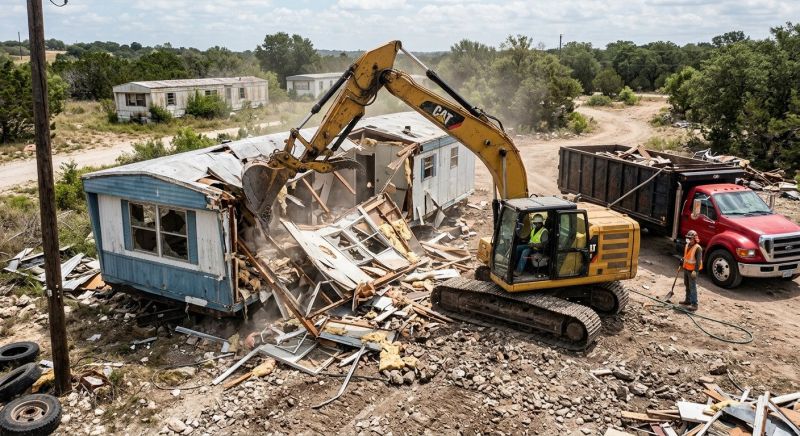 Double Wide Demolition in Bergen County, NJ
