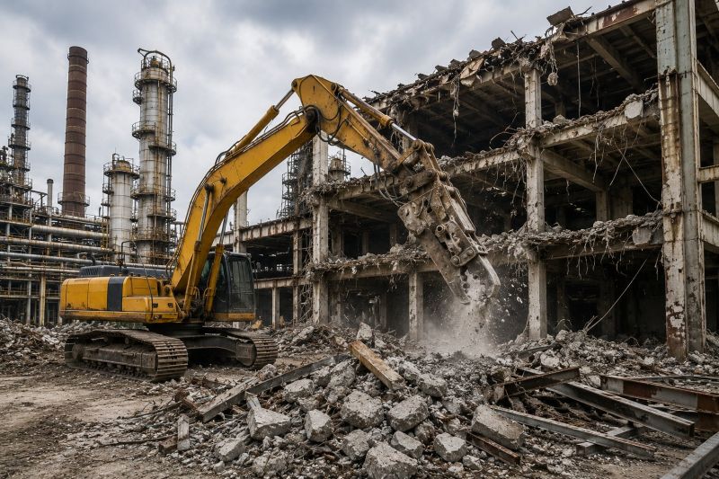 Factory Demolition in Sacramento, CA